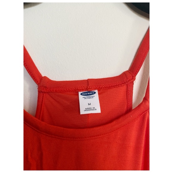 Old Navy Red-Orange Halter Maxi Dress | Size M - Picture 3 of 4